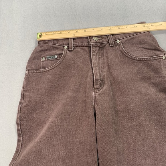 Lee Womens Brown High Rise Straight Leg Jeans 100 Cotton Vintage Style 27x31 - Picture 4 of 8